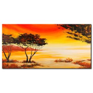 Canvas Print Sunrises and Sunsets: African space