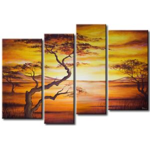 Canvas Print Trees: African landscape