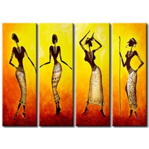 Canvas Print People: Dance of African girls
