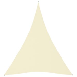 VidaXL Sunshade Sail Oxford Fabric Triangular 3x4x4 m Cream