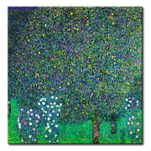 Canvas Print Gustav Klimt: Roses under the Trees