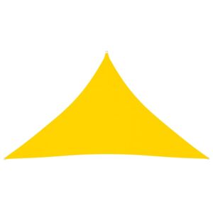 VidaXL Sunshade Sail Oxford Fabric Triangular 3.5x3.5x4.9 m Yellow