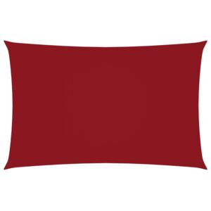 VidaXL Sunshade Sail Oxford Fabric Rectangular 5x8 m Red