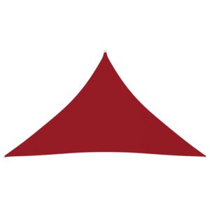 VidaXL Sunshade Sail Oxford Fabric Triangular 3.5x3.5x4.9 m Red