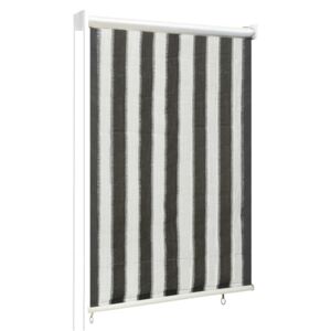 VidaXL Outdoor Roller Blind 60x140 cm Anthracite and White Stripe