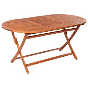VidaXL Folding Garden Table 160x85x75 cm Solid Acacia Wood