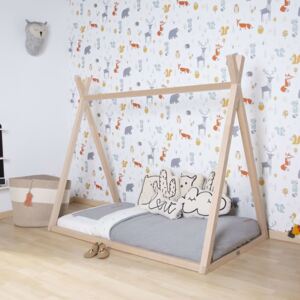 CHILDHOME Tipi Bed Frame 70x140cm Wood Natural