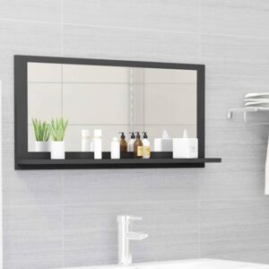 VidaXL Bathroom Mirror Grey 80x10.5x37 cm Chipboard