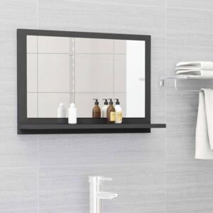 VidaXL Bathroom Mirror Grey 60x10.5x37 cm Chipboard