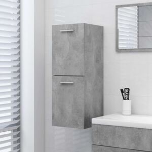 VidaXL Bathroom Cabinet Concrete Grey 30x30x80 cm Chipboard