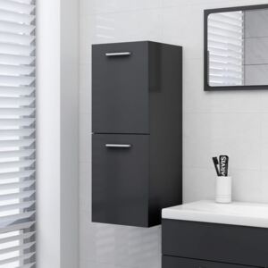 VidaXL Bathroom Cabinet Grey 30x30x80 cm Chipboard
