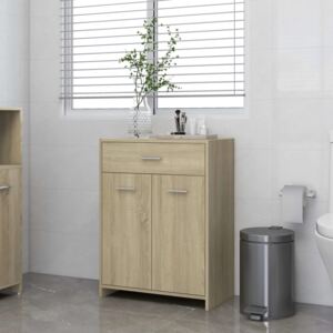 VidaXL Bathroom Cabinet Sonoma Oak 60x33x80 cm Chipboard