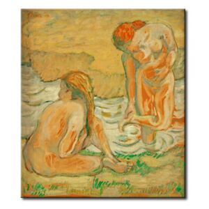 Canvas Print Franz Marc: Aktkomposition II (Zwei badende Frauen)