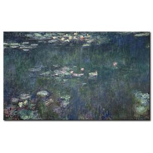 Canvas Print Claude Monet: Waterlilies: Green Reflections