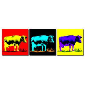 Canvas Print For Teenagers: Colourful cow
