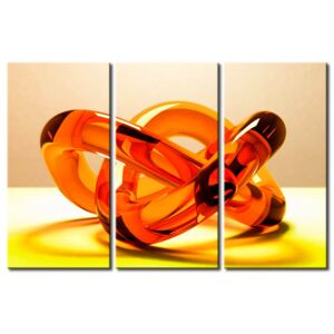 Canvas Print Abstract: Glass trap - orange