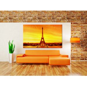 Canvas Print Paris: Orange Paris