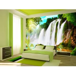 Wall mural River and Waterfall: The beauty of nature: Waterfall