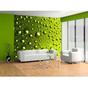 Self-Adhesive Wall Mural Backgrounds and Patterns: Water drops on the bottle of beer
