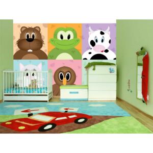 Wall mural For Children: Cheerful animals