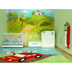 Wall mural For Children: A path to a magical castle
