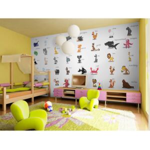 Wall mural For Children: Learning by playing (animals)