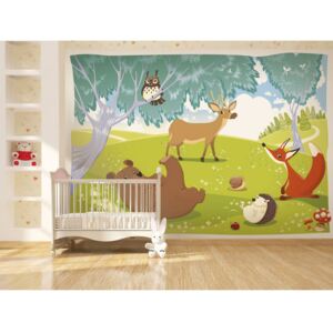 Wall mural For Children: Funny animals