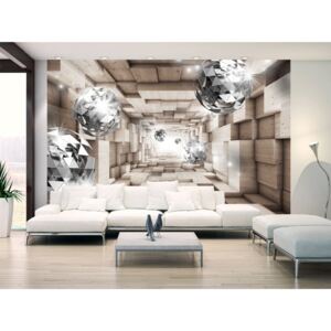 Wall mural Modern: In A Wooden Tunnel