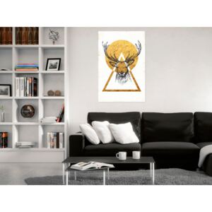 Canvas Print Minimalist: My Home: Golden Deer