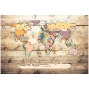 Corkboard Map Decorative Pinboards: The World at Your Fingertips [Cork Map]