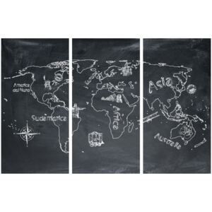 Corkboard Map Decorative Pinboards: Geography lesson [Cork Map]