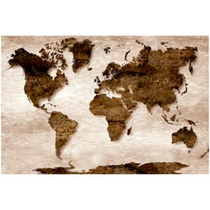 Corkboard Map Decorative Pinboards: The Brown Earth [Cork Map]