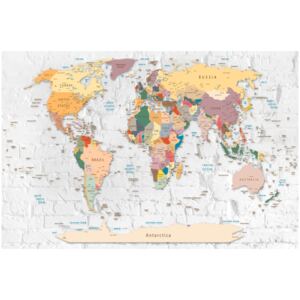 Corkboard Map Decorative Pinboards: World's Walls [Cork Map]