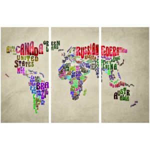 Corkboard Map Decorative Pinboards: Colorful Countries [Cork Map]