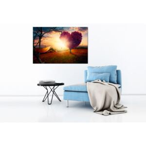 Canvas Print Trees: Hills of Love