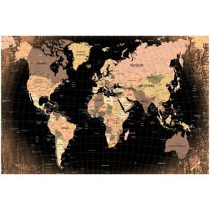 Corkboard Map Decorative Pinboards: Planet Earth [Cork Map]