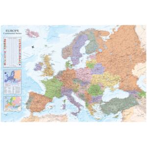 Corkboard Map Decorative Pinboards: World Maps: Europe [Cork Map]