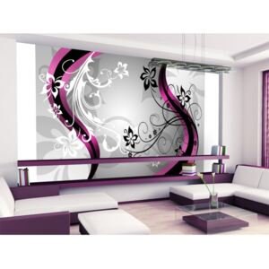 Wall mural Floral Motifs: Art-flowers (pink)