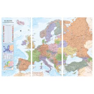 Corkboard Map Decorative Pinboards: World Maps: Europe II [Cork Map]