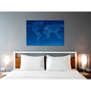 Canvas Print World Maps: World Map: World Connection