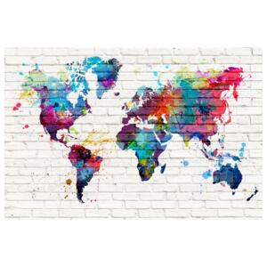 Corkboard Map Decorative Pinboards: Walls of the World [Cork Map]
