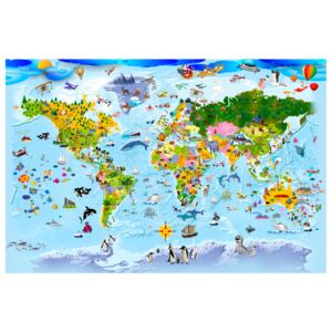 Corkboard Map Decorative Pinboards: Children's Map: Colourful Travels [Cork Map]