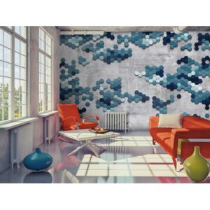 Self-Adhesive Wall Mural Modern: Sea puzzle