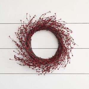 50cm Red Rice Berry Christmas Wreath