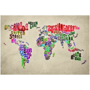 Corkboard Map Decorative Pinboards: Global Tournée (EN) [Cork Map]