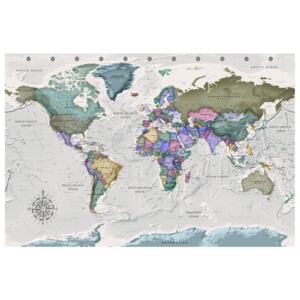 Corkboard Map Decorative Pinboards: World Destinations (1 Part) Wide [Cork Map]