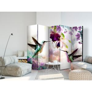 Room divider: Hummingbirds and Flowers II [Room Dividers]