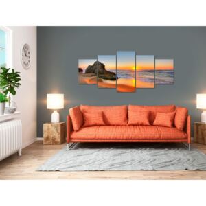Canvas Print Sea: New Day (5 Parts) Wide