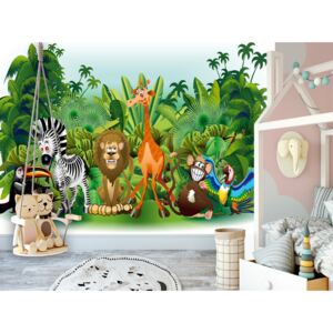 Wall mural For Children: Jungle Animals