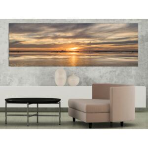 Canvas Print Sunrises and Sunsets: Cloudy Evening (1 Part) Narrow